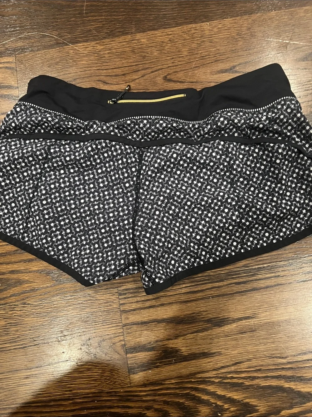 lululemon athletica Black & White Geo Print Athletic Shorts